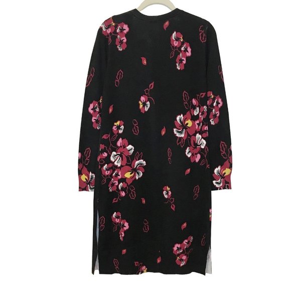 Flower Print Long Cardigan NWOT - Picture 4 of 6